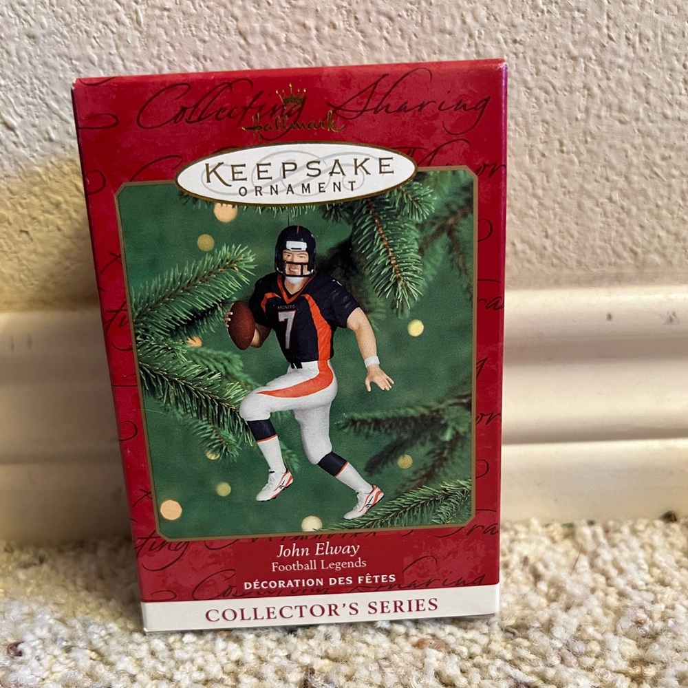 John Elway Broncos Keepsake Ornament